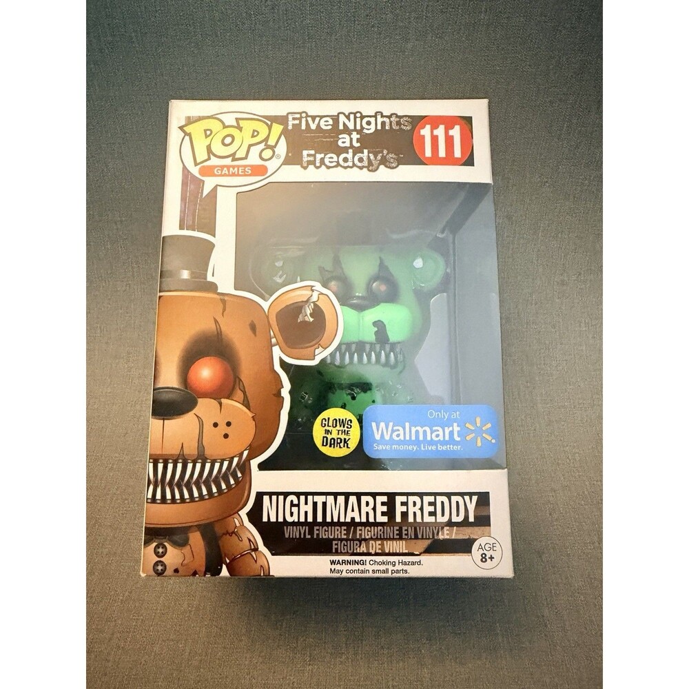 Funko Pop! FNAF Nightmare Freddy #111 GITD Walmart Exclusive Vinyl